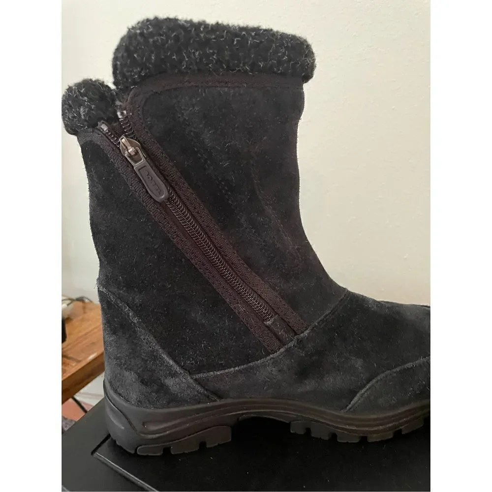 Sorel Black Suede Winter Boots (SZ 8)
